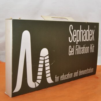 Sephadex GelFiltration Kit mit Literatur, ca.1969