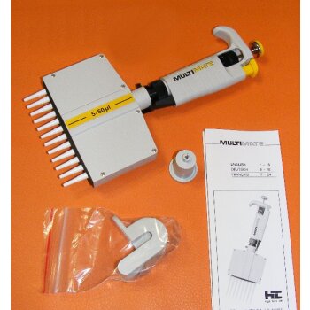 HTL Abimed MultiMate 12-Kanal Pipette 5-50&micro;L unbenutzt