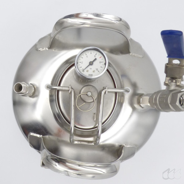 Drucktank aus Edelstahl, 2L, Leckagefrei, Robust, Zubehör für Wasserpumpe
