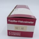 gebrauchtes SCHOTT Ubbelohde-Viskosimeter 50140 Kapillare IV  1000-10000 cSt