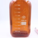 NEUE Laborflasche 5 Liter SIMAX, Weithals GL80, vierkant, braun
