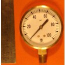 Manometer 0-100 PSI &Uuml;berdruck ovp