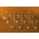 SIMAX Becherglas-Set gro&szlig;, 12-teilig, niedrige Form, 400, 600, 1000 ml NEUWARE