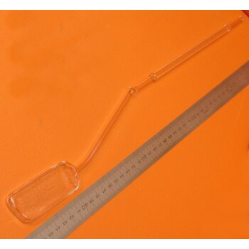 Laborr&uuml;hrer Glas-R&uuml;hrorgan 10mm 45cm #787 gebraucht VORBEST WIESER