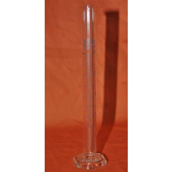 Messzylinder 10 ml hohe Form, unbenutzt Glasfu&szlig;