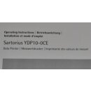 eichf&auml;higer Messwertdrucker Sartorius YDP10-0CE, Vorf&uuml;hrmodell