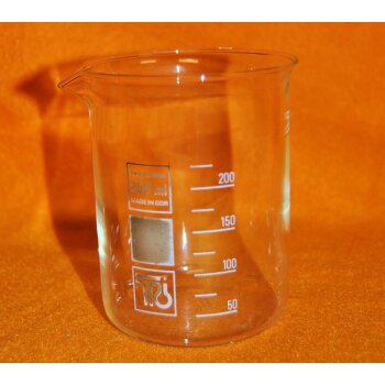 2x Becherglas 250 ml niedrige Form, unbenutzt