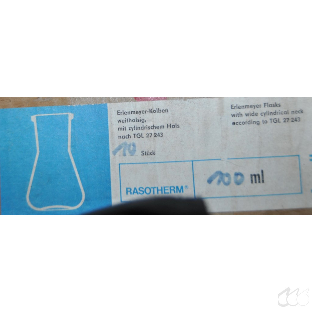 RASOTHERM Weithals-Erlenmeyerkolben 1000 Ml – Borosilikatglas 3.3, Hitzebeständig, Graduiert, Made In Germany Erlenmeyerkolben Weithals
