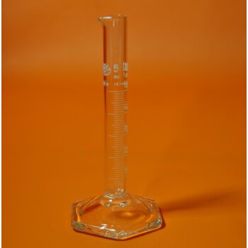 Messzylinder 5 ml niedrige Form, SIMAX Boro 3.3, Skala wei&szlig;, NEU