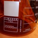 TGI Laborflasche 20 Liter Boro 3.3, GL45, Braunglas, DIN, NEUWARE