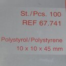 100 Standard- K&uuml;vetten Makro 4 ml PS 10x10mm ab 330nm Sarstedt 67.741